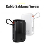 Baseus 20W 10000mAh İphone 13, 13 Pro, 13 Pro Max Lightning Şarj Kablolu Dijital Ekranlı Powerbank - 5