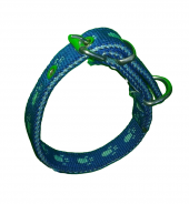40 CM X2CM PATİLİ YAVRU TASMA MAVİ - 1