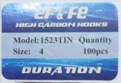 Effe 1523-1-2-3-4-5-6-7-8-9-10-11-12- Nikel Karbon İğne,Uzun Saplı Çapraz Karbon İğne, 100,lü Paket - 8