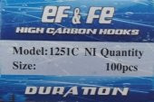 EFFE-1251-NI -2-3-4-5-6-7-8-9-10-11-12-UZUN PALA DÜZ  100,LÜ  PAKET - 1