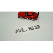 Benz ML 63 Bagaj Krom Metal 3M 3D Yazı Logo - 2