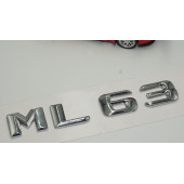 Benz ML 63 Bagaj Krom Metal 3M 3D Yazı Logo - 3