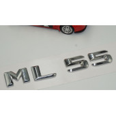 Benz ML 55 Bagaj Krom Metal 3M 3D Yazı Logo thumbnail 3