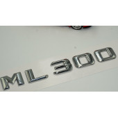 Benz ML 300 Bagaj Krom Metal 3M 3D Yazı Logo - 3