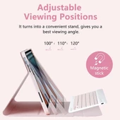 Apple iPad 11.Nesil A16 11inç/10.Nesil 10.9inç Kılıf Kablosuz Klavyeli Case Mobax Türkçe Klavye - 12