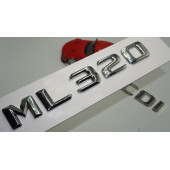 Benz ML 320 CDI Bagaj Krom Metal 3M 3D Yazı Logo - 1