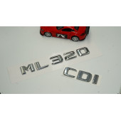 Benz ML 320 CDI Bagaj Krom Metal 3M 3D Yazı Logo - 2