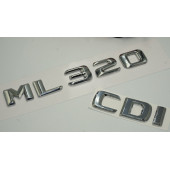 Benz ML 320 CDI Bagaj Krom Metal 3M 3D Yazı Logo - 3