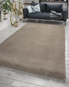 Jassrug Fuzzy Tavşan Tüyü Kürk Halı 200x290 Antrasit - 1