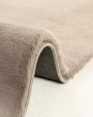 Jassrug Fuzzy Tavşan Tüyü Kürk Halı 80x150 Antrasit - 3