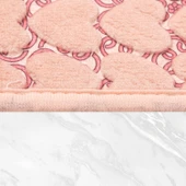 Jassrug Leila Kalp Embos Kaymaz Taban İkili Klozet Takımı 60x100 ve 50x60 Pudra - 3