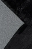 Jassrug Tavşan Tüyü Kürk Halı 160x220 Siyah thumbnail 4