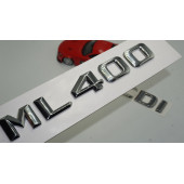 Benz ML 400 CDI Bagaj Krom Metal 3M 3D Yazı Logo - 1