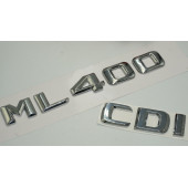 Benz ML 400 CDI Bagaj Krom Metal 3M 3D Yazı Logo - 3