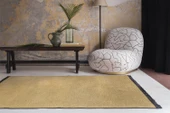 Jassrug Saçaklı Dokuma Kilim 120x180 Hardal - 1