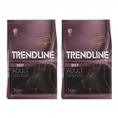 Trendline Biftekli Yetişkin Köpek Maması 1 Kg 2 Adet - 1
