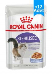 Royal Canin Pouch Jelly Sterilised Kısırlaştırılmış Yaş Kedi Maması 85 Gr x 12 adet - 1