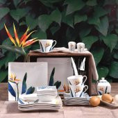 Korkmaz Link Collection 28 Parça Kare Kahvaltı Takımı A8585 - 1