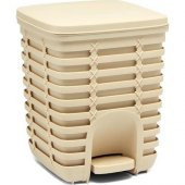 Primanova Palm Pedallı Çöp Kovası Bej M-E54-09 - 1