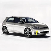 VW Golf 7 2013-2017 Sağ Ön Far Yıkama Jeti Motoru 5G0955966 - 1
