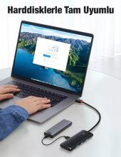 Baseus 0.25CM  5Gbps Veri Aktarım 4 Portlu Type-C to USB 3.0 Dönüştürücü Çevirici Hub Tak Çalıştır - 3