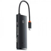 Baseus 20CM 100W 6 Port Type-C + PD Çoğaltıcı Dönüştürücü Hub 5Gbps Veri Aktarım 4K Hdmi Type-C + PD HUB Adaptör - 1