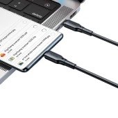 Mcdodo CA-3311 TypeC Typec 240W Hızlı Data Şarj Kablo 2mt Siyah thumbnail 6