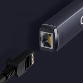 Baseus 22.5CM 100Mbps USB to RJ45 Dönüştürücü Çevirici Ethernet LAN Adaptör Tak Çalıştır Usb Hub - 4