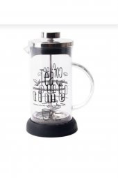 French Press Bitki Çayı Bardağı Filtre Kahve 600 Ml - 1