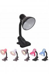 Mandallı Masa Çalışma Lambası Pembe thumbnail 1