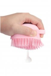 2 Adet Silikon Banyo Duş Jeli Kesesi Hazneli Şampuan Peeling Vücut Masaj Fırçası Bulaşık Fma254151 - 2