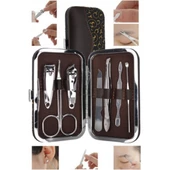 İzla Deri Çantalı 7 Parça Manikür Seti - 1