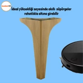 Sedef Lüks Mobilya Kanepe Tv Ünitesi Konsol Koltuk Ayağı 19 Cm Ahşap Desenli Kahverengi Ayakları - 2