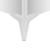 Wetra Lüks Mobilya Kanepe Sehpa Tv Ünitesi Koltuk Ayağı 12 Cm Beyaz Baza Ayakları thumbnail 3