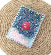 Ayna Cep Çanta Seyehat Aynası Sulu Pullu Makyaj Kozmetik Büyüteç Kompakt thumbnail 1