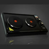 Kunhya İki Gözlü Elektrikli Ocak Siyah Emaye thumbnail 9