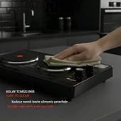 Kunhya İki Gözlü Elektrikli Ocak Siyah Emaye thumbnail 6