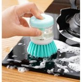 3B Trend Sıvı Deterjan Hazneli Bulaşık Fırçası Hazneli Mutfak Banyo Lavabo Yıkama Fırçası - 1