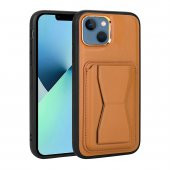 KNY Apple İphone 13 Kılıf Kart Koymalı Standlı Suni Deri Memo Kapak Taba - 1
