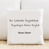 Acı Çekmek Özgürlükse Kişiye Özel Yastık Kılıfı Pi221 - 1