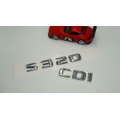 S320 CDI Bagaj Krom Metal 3M 3D Yazı Logo - 2