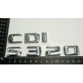 S320 CDI Bagaj Krom Metal 3M 3D Yazı Logo - 4