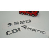 S320 CDI 4Matic Bagaj Krom Metal 3M 3D Yazı Logo thumbnail 2