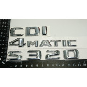 S320 CDI 4Matic Bagaj Krom Metal 3M 3D Yazı Logo thumbnail 4