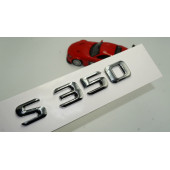 Benz S350 Bagaj Krom Metal 3M 3D Yazı Logo - 1