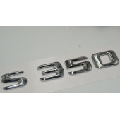 Benz S350 Bagaj Krom Metal 3M 3D Yazı Logo - 3
