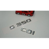 Benz S350 CDI Bagaj Krom Metal 3M 3D Yazı Logo - 2