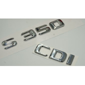 Benz S350 CDI Bagaj Krom Metal 3M 3D Yazı Logo - 3
