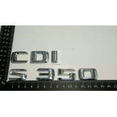 Benz S350 CDI Bagaj Krom Metal 3M 3D Yazı Logo - 4