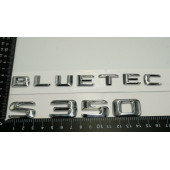 Benz S350 Bluetec Bagaj Krom Metal 3M 3D Yazı Logo thumbnail 4